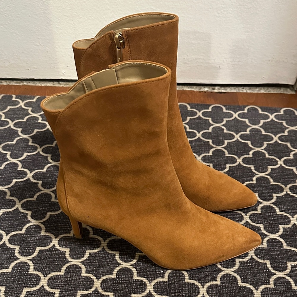 Worn 1x - ‘Usha’ Bootie - Brown Suede